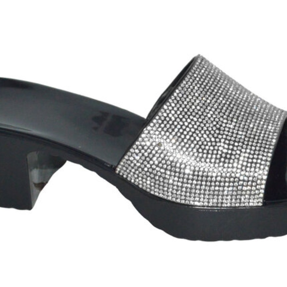 Women open toe jelly  Slip On Heel slide Fashion sandal ds56